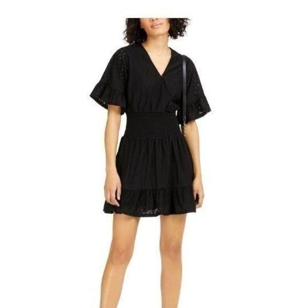 Michael Kors Ruched Bell Sleeve Fit & Fl