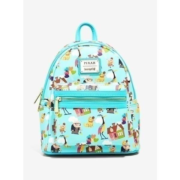 Loungefly Disney Pixar Up Baby Blue Sky Allover Print Mini Backpack New w/Tags