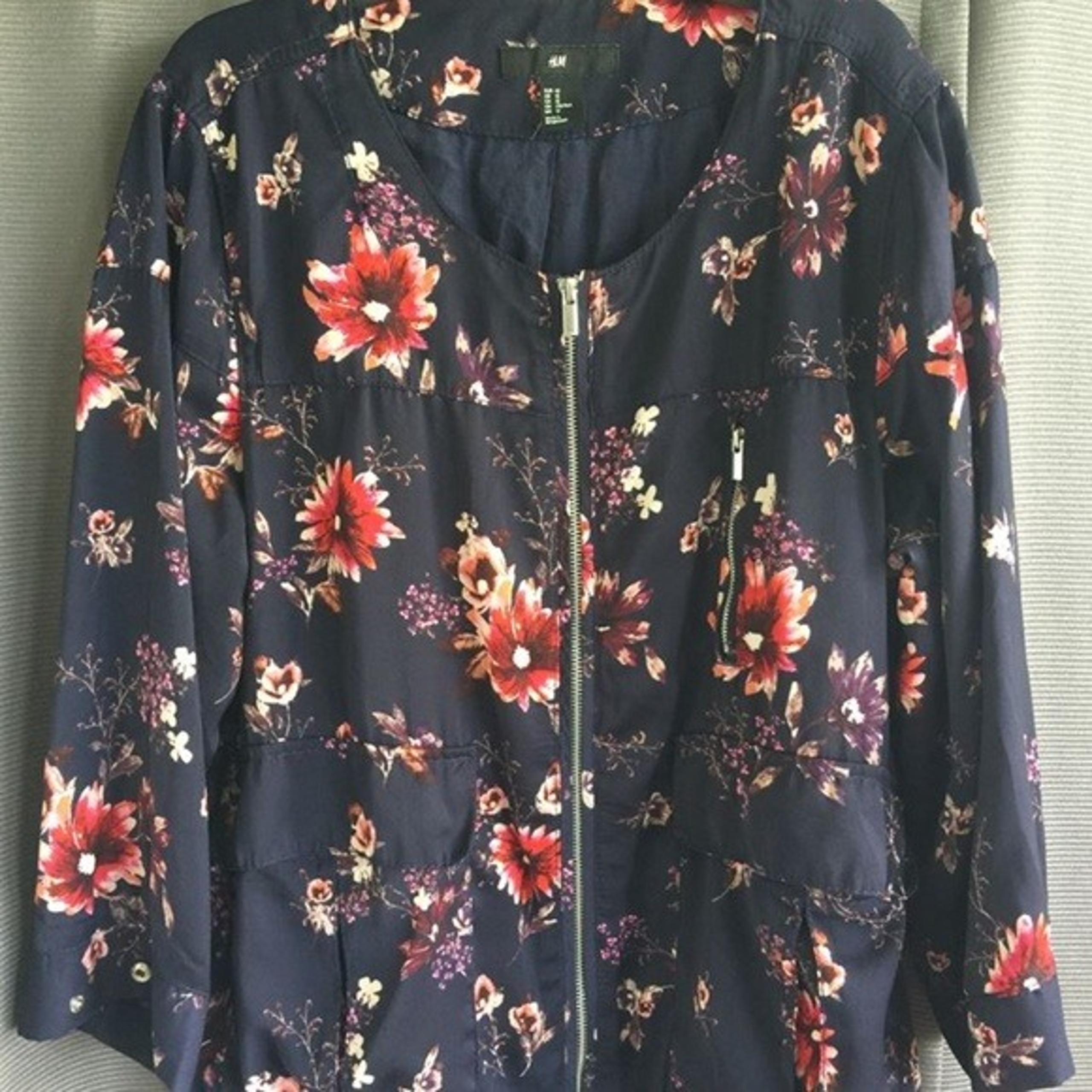 H&M Floral Womens bomber