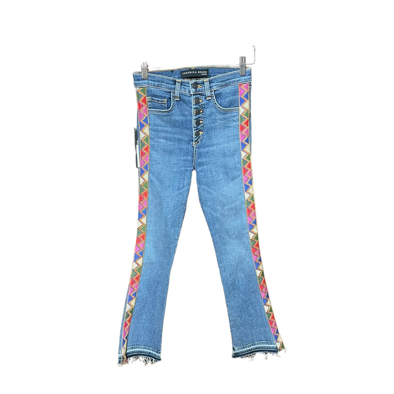Veronica Beard Carolyn 10” Baby Boot Jeans w/ Tapestry Classic Wash Size 25