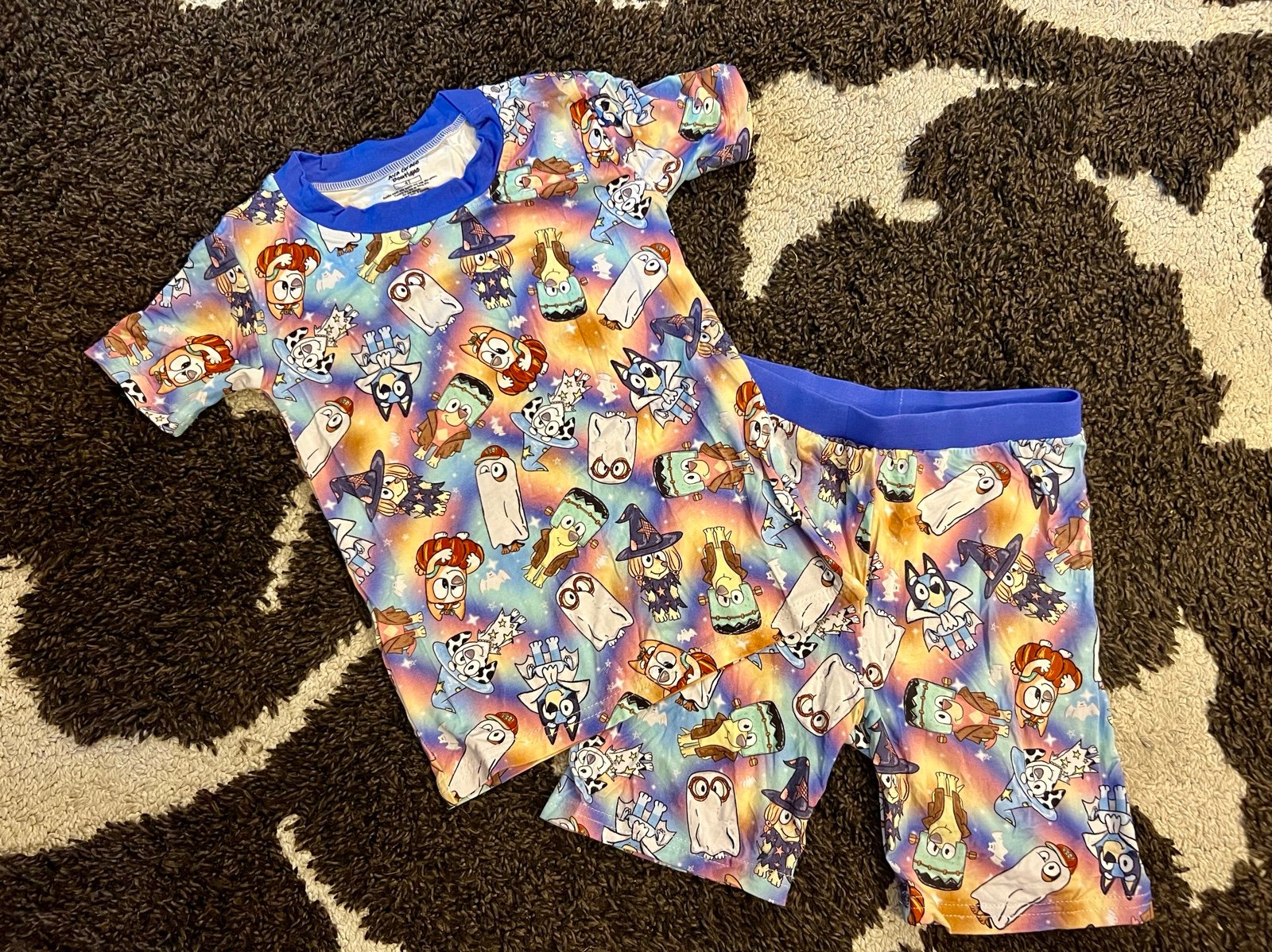 Halloween Bluey Bamboo Pajama Set 4T