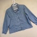 Chicos Jacket Womens 3 XL/16 Blue Denim Ethnic Printed Vintage Boxy Western Chic