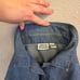 Chicos Jacket Womens 3 XL/16 Blue Denim Ethnic Printed Vintage Boxy Western Chic