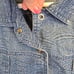 Chicos Jacket Womens 3 XL/16 Blue Denim Ethnic Printed Vintage Boxy Western Chic