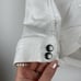 Retrofete Ada Denim Jacket in White Size Medium