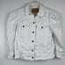 Retrofete Ada Denim Jacket in White Size Medium