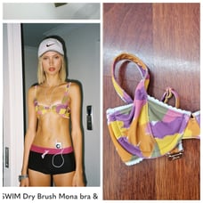 Nwt Bamba swim Mona print top s fits xs