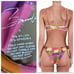 Nwt Bamba swim Mona print top s fits xs