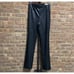 Zara Black Faux Leather Flare With Side Zipper Leggings Size Large NEW