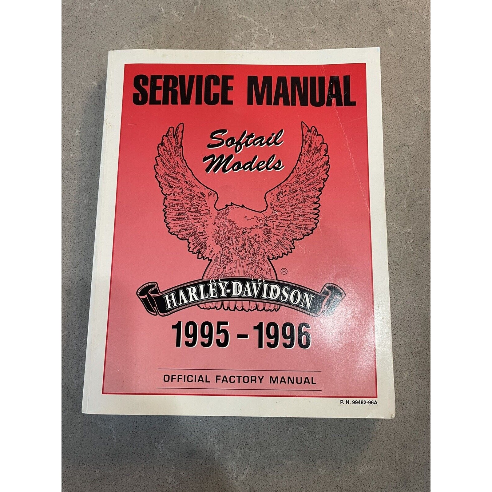 1995 - 1996 Harley Davidson Softail Models Manual Workshop from 08/1995