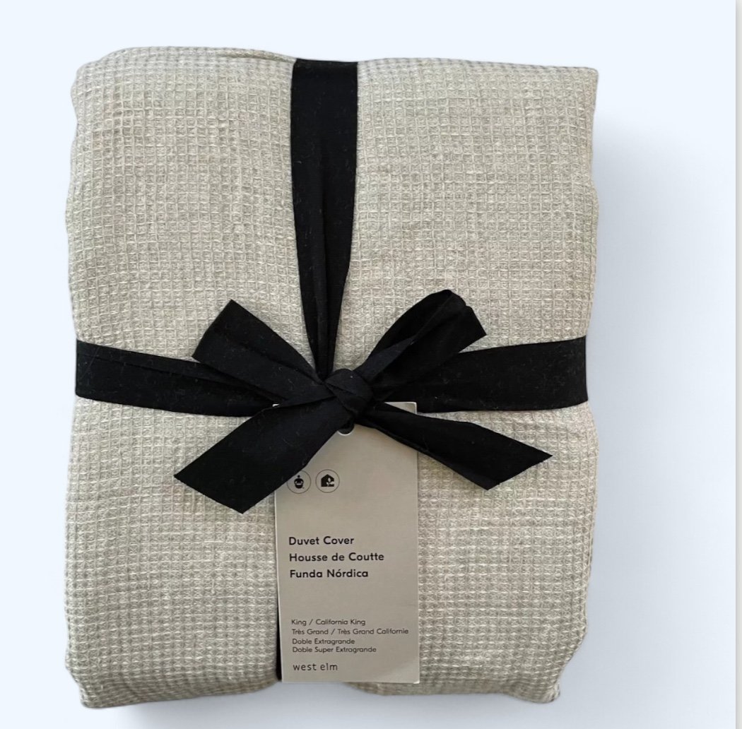 Quince + European Linen Duvet Cover Set