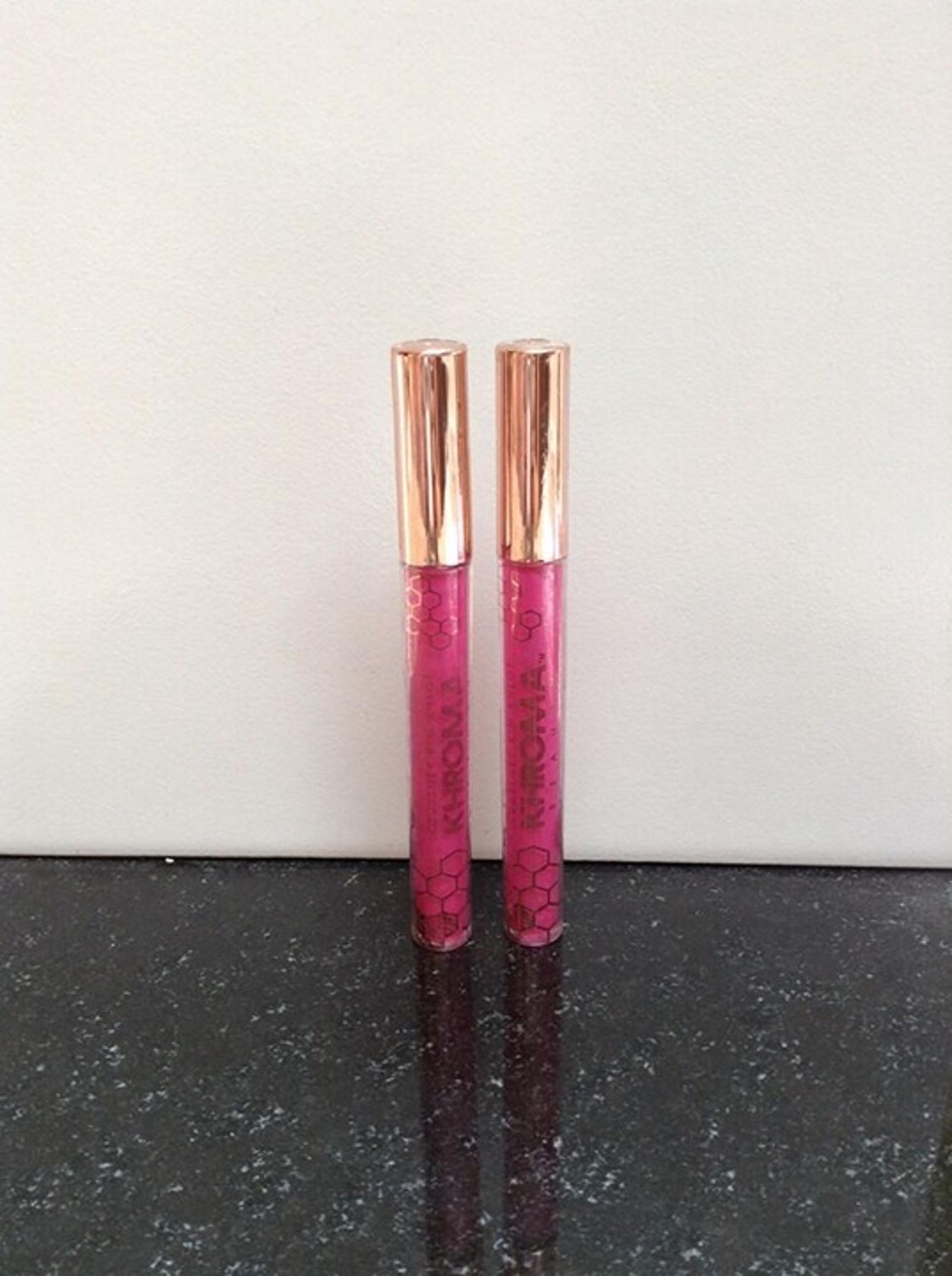 Lot of 2 Kourtney Kim Khloe Khroma Beauty Cherry Blossom Honey Lipgloss .12oz