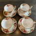 Royal Albert Old Country Roses 4 cups & 4 saucers England