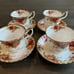 Royal Albert Old Country Roses 4 cups & 4 saucers England