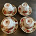 Royal Albert Old Country Roses 4 cups & 4 saucers England