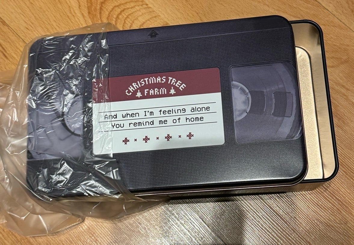 Taylor Swift Christmas Tree Farm VHS Memory Tin Box - NEW RARE ERAS TOUR