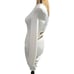Susana Monaco White Long Sleeve Back Cutout Bandage Bodycon Dress Size SmALL