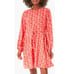 Tuckernuck Colette Dress Size M Red Chain Mini Long Sleeves Pomander Place