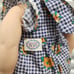 Baby So Beautiful blonde hair blue eyes sunflower romper and visor Pre-owned