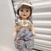 Baby So Beautiful blonde hair blue eyes sunflower romper and visor Pre-owned