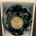 Glassybaby Votive Magnetic Blue White Swirls Tri-Color Cool Thumb Prints