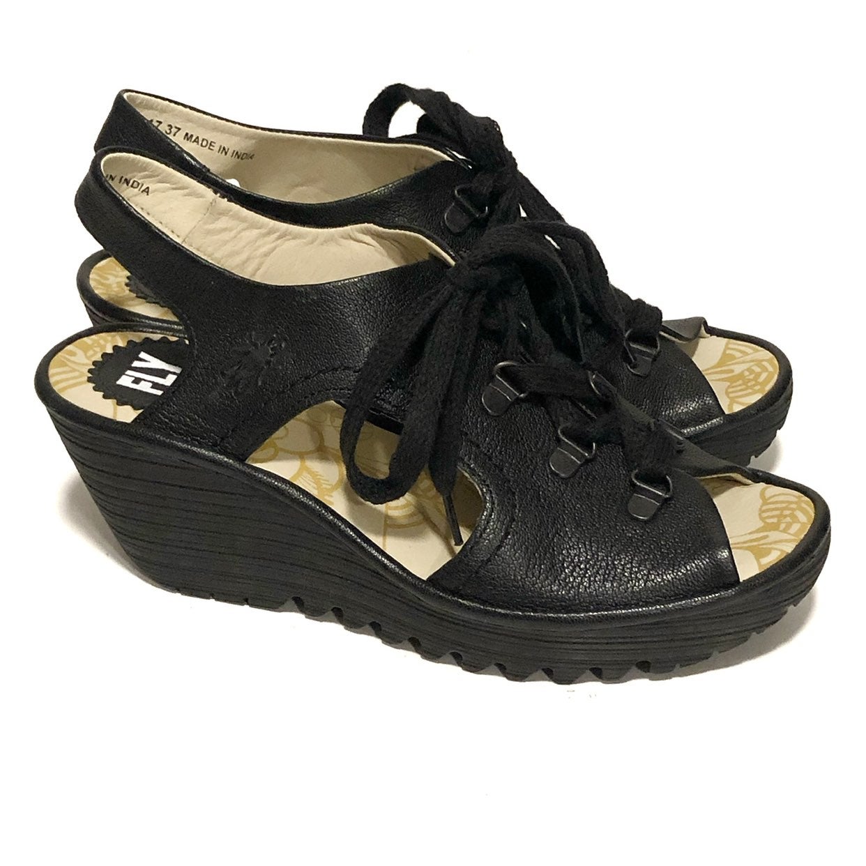 FLY LONDON SANDALE YESH712FLY MOUSSE P500712000 BLACK/SCHWARZ ECHTLEDER FLY LONDON SANDALE YESH712FLY MOUSSE P500712000 BLACK/SCHWARZ ECHTLEDER