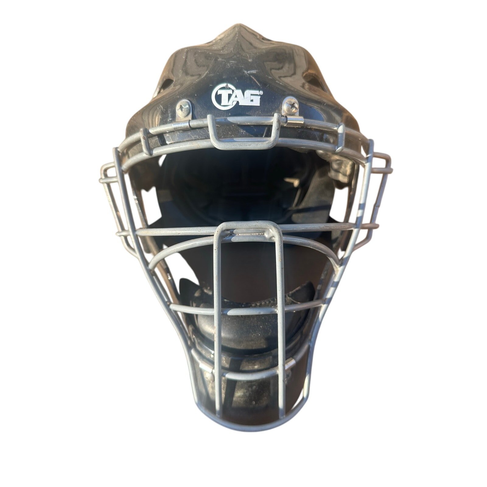 TAG brand umpire helmet. These helmets are designed to baseball softball