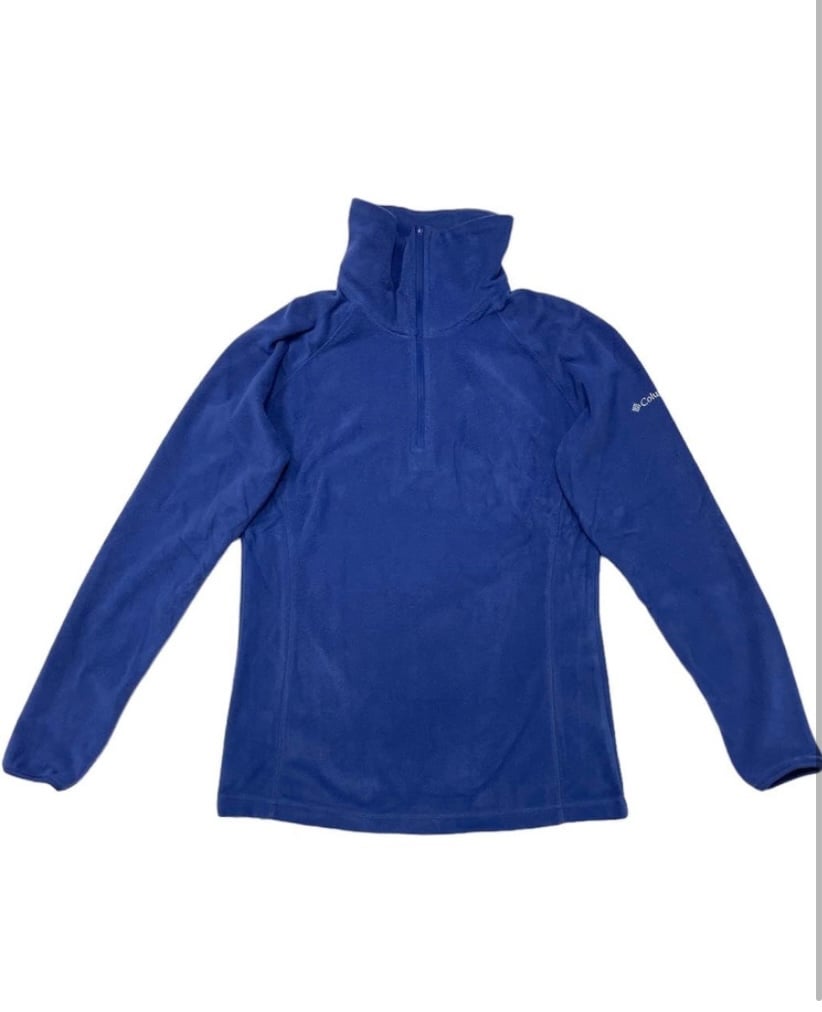 NEW Columbia Women Arctic Air Fleece Half Zip Pullover Jacket in Colbalt Blue