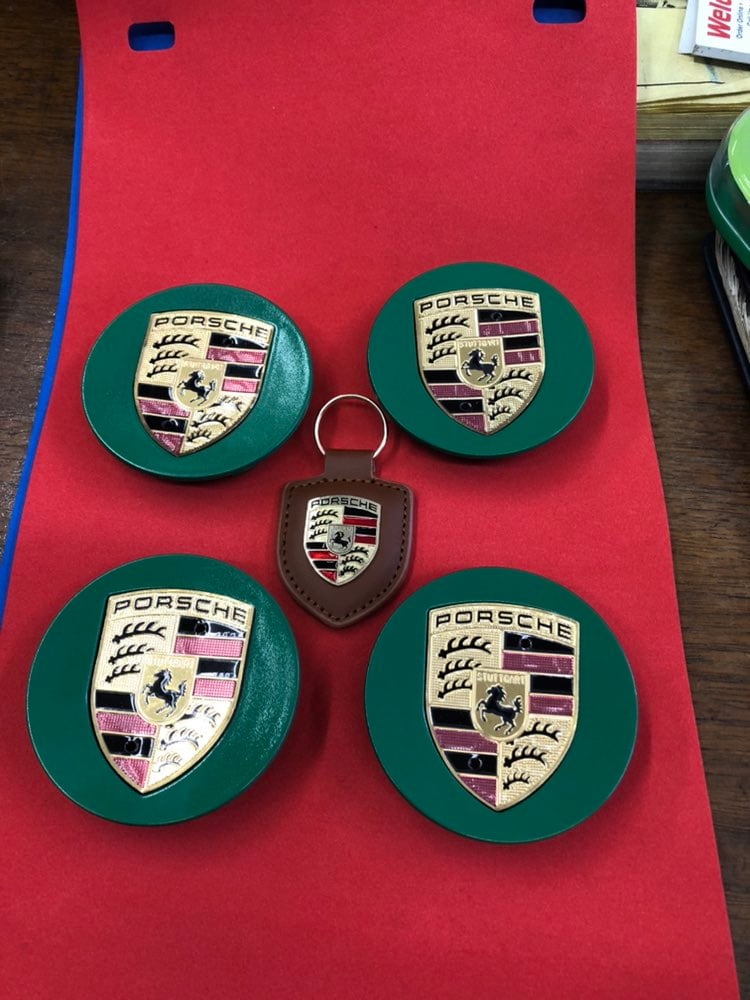 porsche center caps 76mm 3 inch with porsche key