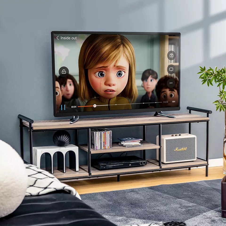 TV Stand for TV's up to 60 Media Center Console Table w/ Open Shelf
