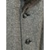 Vintage Luxury Zero King Men's Wool Overcoat Faux Fur Collar & Lining Size 38