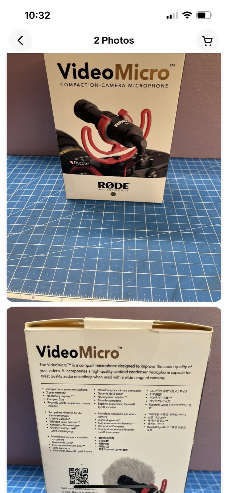 Video micro microphone