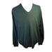 Peru Unlimited Men's V Neck Sweater Baby Alpaca Wool Size Large Forest Green