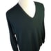 Peru Unlimited Men's V Neck Sweater Baby Alpaca Wool Size Large Forest Green