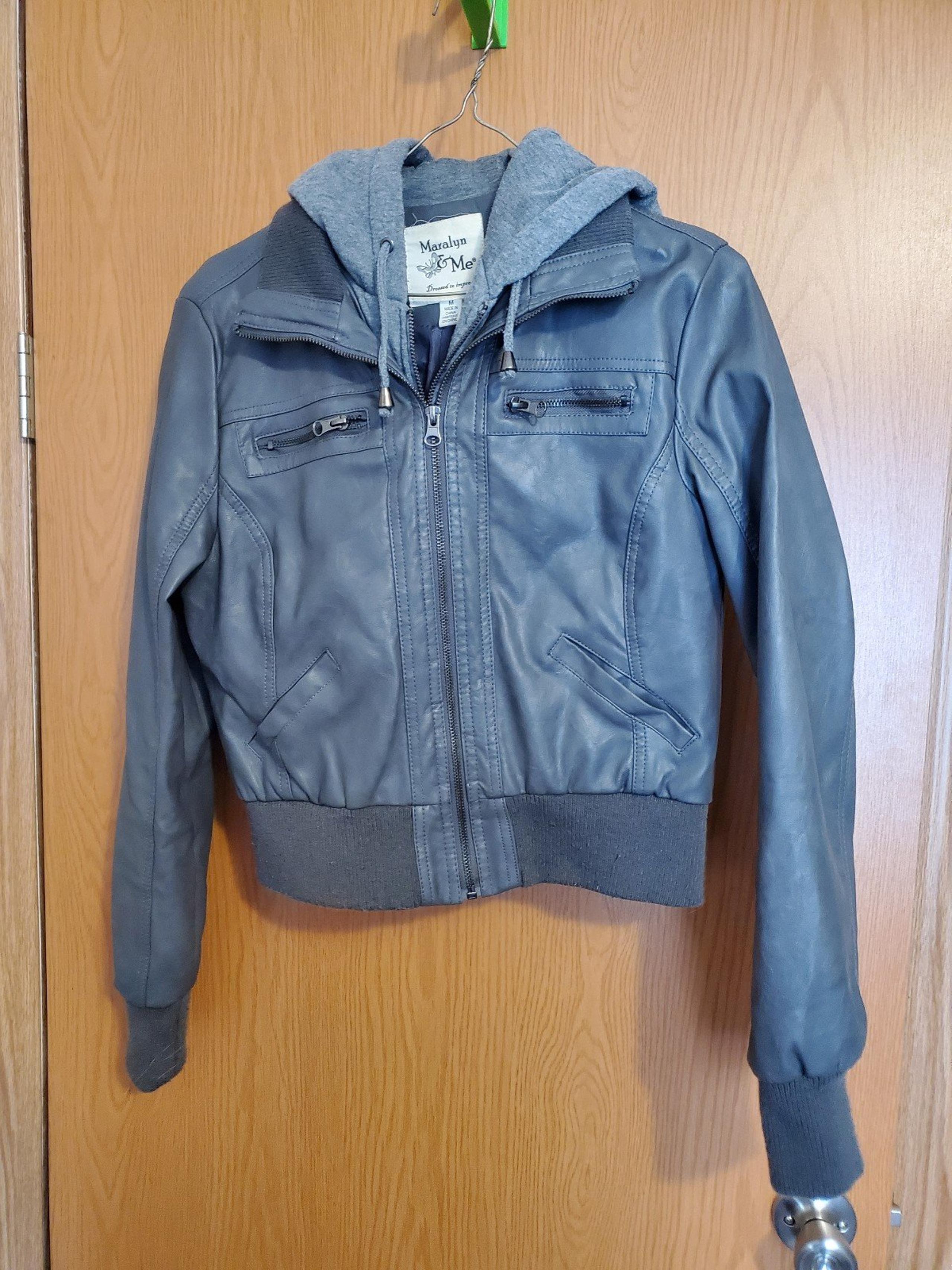faux leather jacket