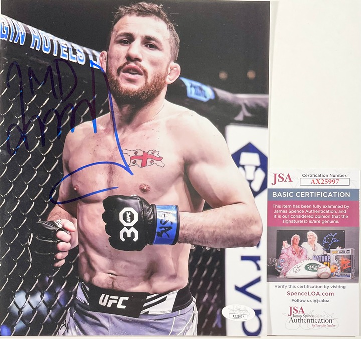UFC Merab Dvalishvili Signed 8x10 Photo C Autograph MMA Fighter JSA COA