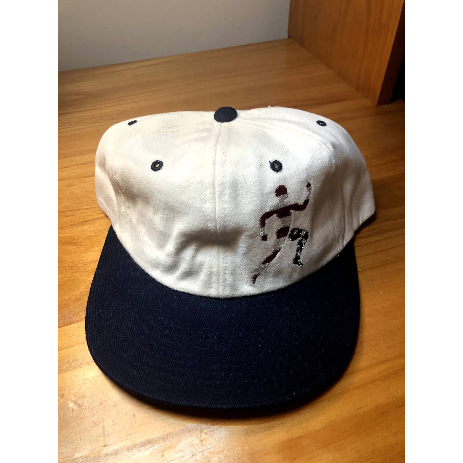 NEW RARE Deadstock VTG 1996 Olympics USA Runner Champion Snapback Hat White/Blue
