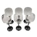 Luminarc Domino Black Stemware Wine Glasses Goblets Set of 6