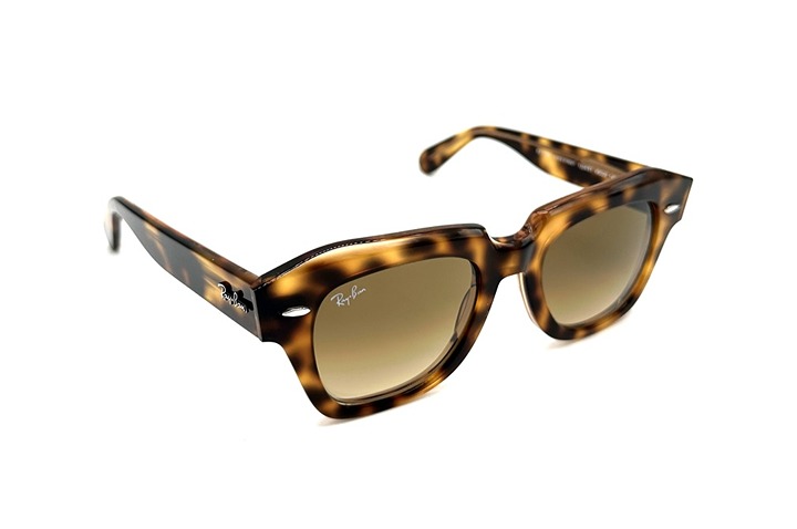 Ray Ban State Street Havana RB2186 95433 Brown Non Polarized Sunglasses 49mm