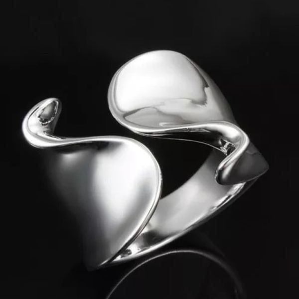 The Cut adjustable 925 modern statement ring
