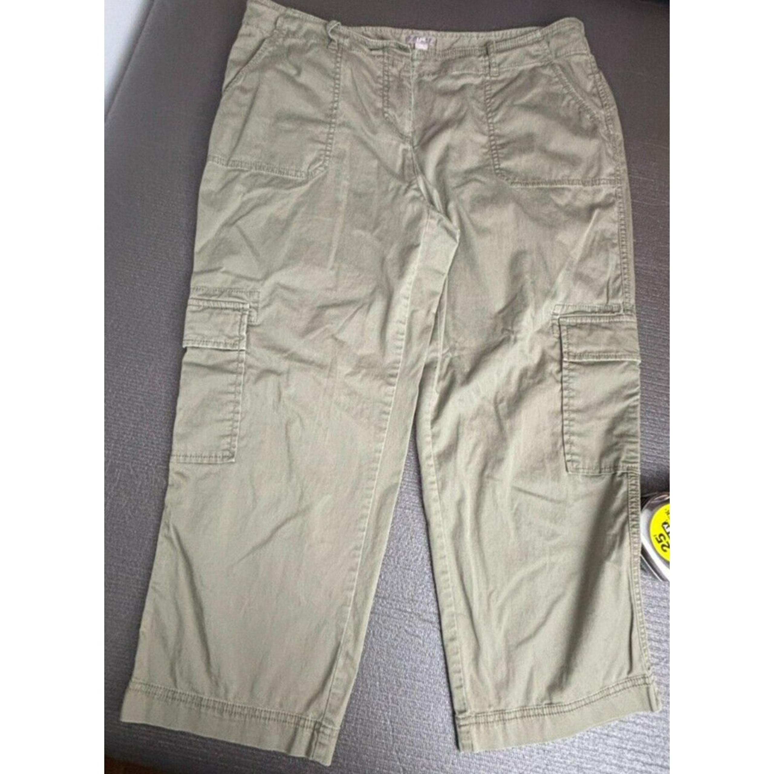 J. Jill Women's Green Cargo Pants Stretch | Size 14 RN#97641