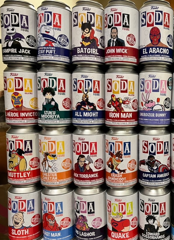 Funko soda chase lot