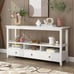 NEW Console Table for Entryway Hallway with 3 Storage Drawers and 3 Bottom Shelf