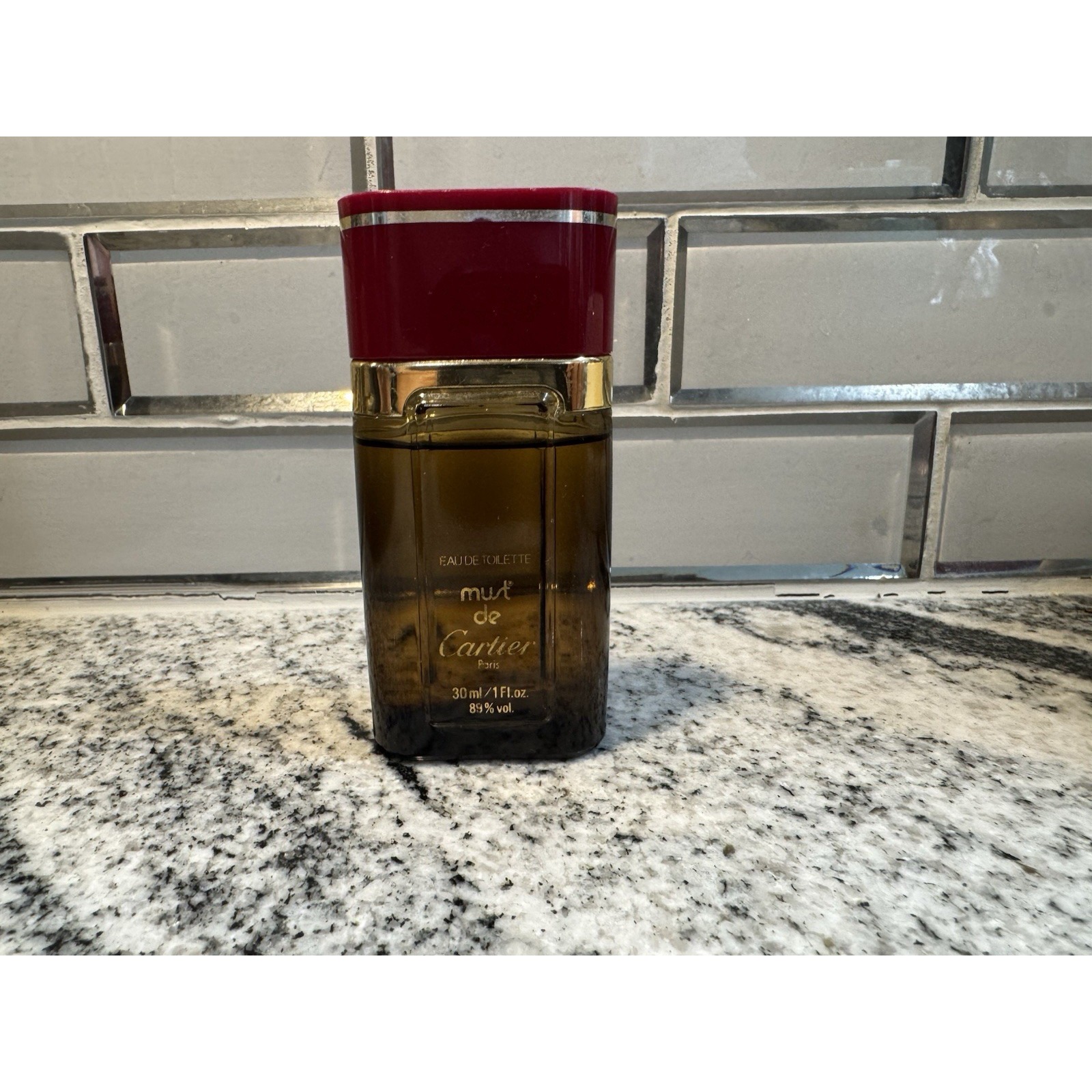 Vintage Must de Cartier Eau de Toilette Splash 30 ml 1 oz Bottle Parfume