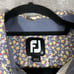 FootJoy Men's Golf Polo Shirt Medium AOP Floral Multicolor Short Sleeve Wicking