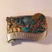 Vintage 1984 Bergamot America Chrome Belt Buckle