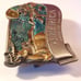 Vintage 1984 Bergamot America Chrome Belt Buckle