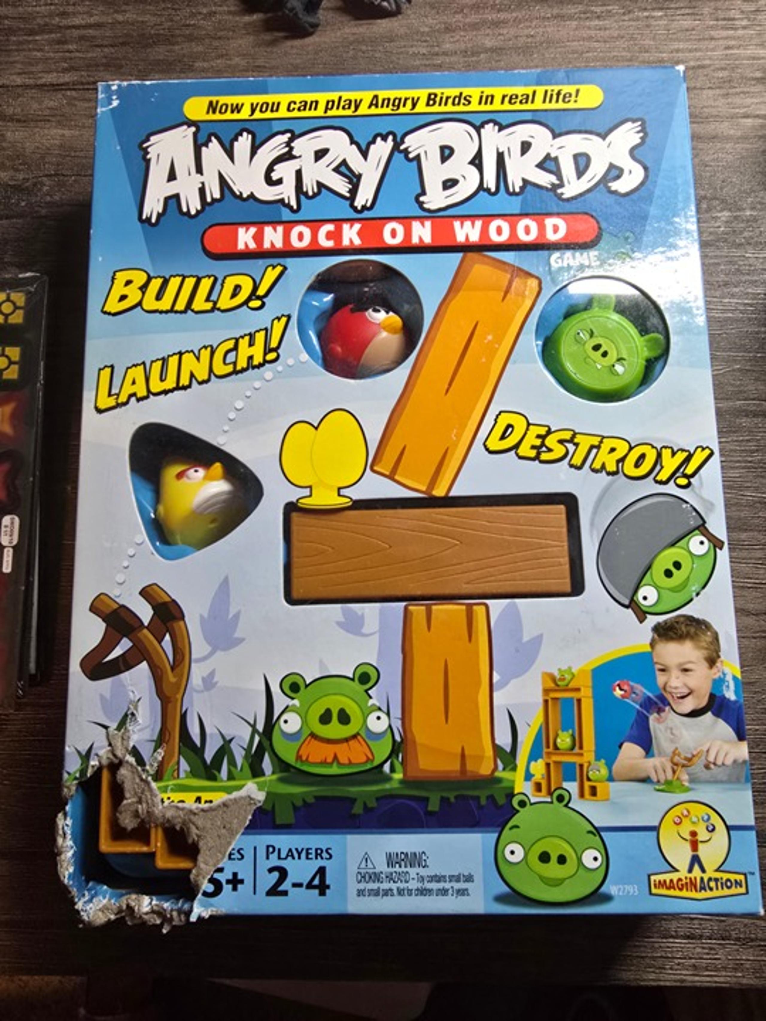 Angry Birds Game Used Ripped Box