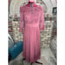 AZAZIE TUTU A-Line Boatneck Lace Chiffon Tea-Length Dress Desert Rose