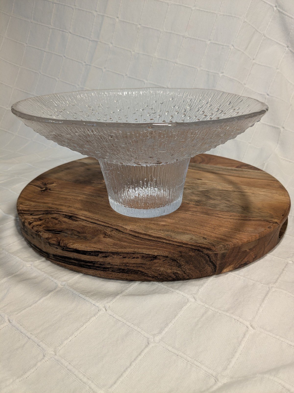 Signed Tapio Wirkkala Paadar style 3440 art glass bowl vase Finland
